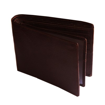 Menjewell Rich & Stylish Brown Genuine Leather Wallet 