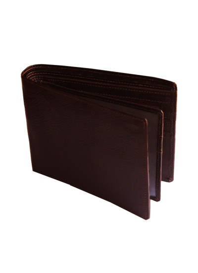 Menjewell Rich & Stylish Brown Genuine Leather Wallet 