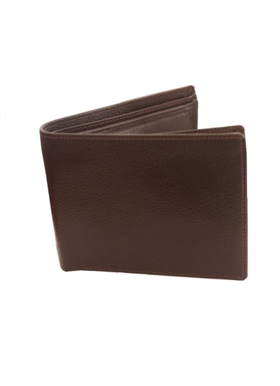 Menjewell Rich & Stylish Brown Genuine Leather Wallet For Men