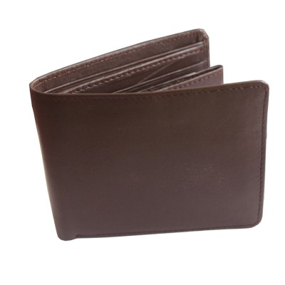 Menjewell Rich & Stylish Brown Genuine Leather Wallet For Men 