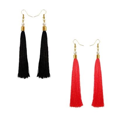 Stylish Long Tassel Earring Combo For Women