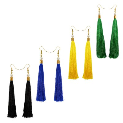 Stylish Long Tassel Earring Combo For Women