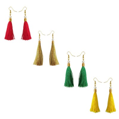 Stylish Small Tassel Earring Combo For Women