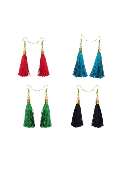 Stylish Small Tassel Earring Combo For Women