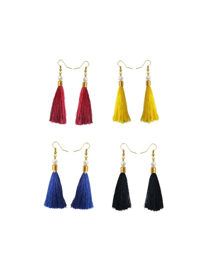 Stylish Small Tassel Earring Combo For Women