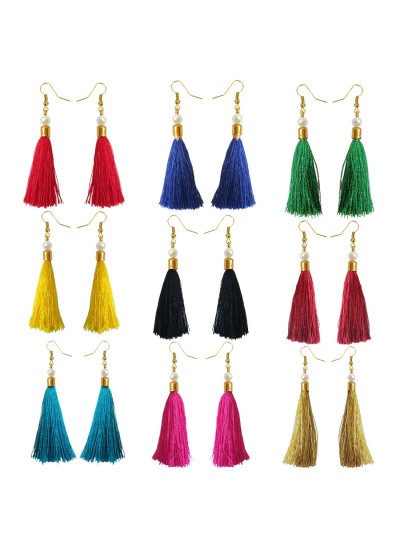 Stylish Small Tassel Earring Combo For Women